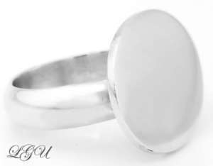 STERLING SILVER ROUND FLAT RING SIZE 10 FREE ENGRAVING  