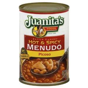 Juanitas, Menudo Hot & Spicy, 15 OZ (Pack of 12):  Grocery 
