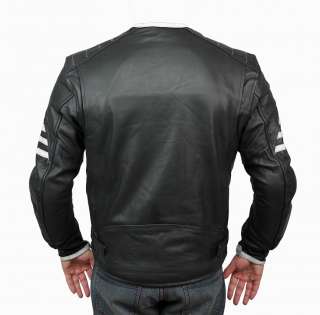 Mens Triumph Xmen Retro Motorcycle Black Leather Jacket  
