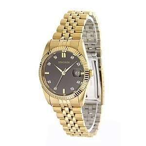 Mens New Gold Sekonda Real 8 Diamond Watch 3903 Rp £69.99  