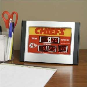  Kansas City Chiefs Alarm Scoreboard Clock: Sports 