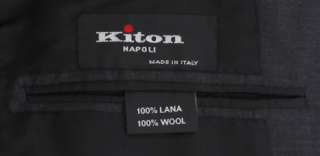 New $7200 Kiton Charcoal Gray Suit 40/50  