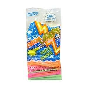 Neon Lasers (Candy Powder Straws) 3 bags Grocery & Gourmet Food