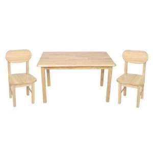 KidKraft Rectangle Table and Chair Set   Natural: Toys 