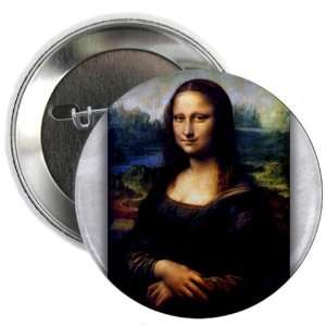  2.25 Button Mona Lisa HD by Leonardo da Vinci aka La 