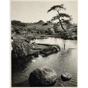  1930 Kumamoto Park Japanese Garden Japan Photogravure 