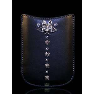  Bling, Crystal, Blackberry Pouch Faux Leather Case 