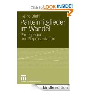 Parteimitglieder im Wandel Partizipation und Repräsentation (German 