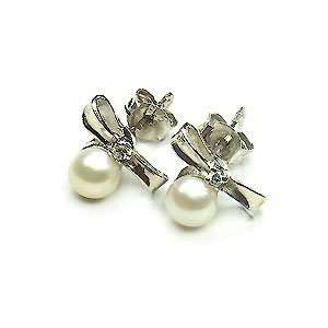  Ribbons and Pearls Earrings 