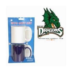  Hunter Dayton Dragons White/Cobalt Mugs (2 Pack) Sports 