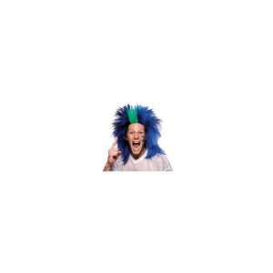  DELUXE PRO FOOTBALL TEAM SPORTS FAN BLUE and GREEN WIG 