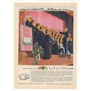  1961 Waterloo IA Choral Concert Northern Natural Gas Print 