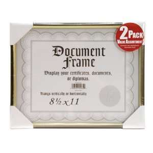   and Gold 2 Pack Document Frame, 8 1/2 Inch by 11 Inch