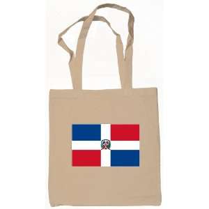  Dominican Republic Flag Tote Bag Natural 