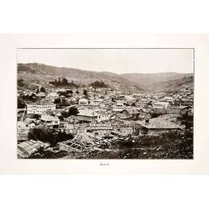 1914 Print Cityscape Batak Bulgaria Pazardzhik Province Municipality 