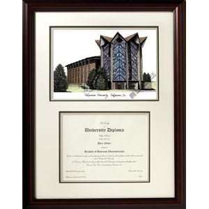   Valparaiso University Scholar Framed Lithograph with Diploma Sports