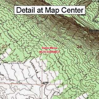   Topographic Quadrangle Map   Davis Mesa, Colorado (Folded/Waterproof
