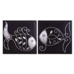  Metal Wall Art Abstract Uttermost: Home & Kitchen