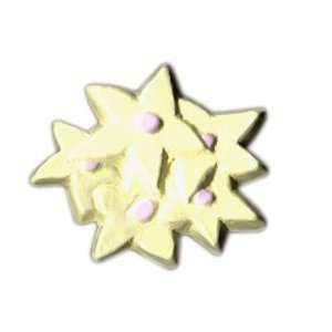  Knob   Easteregg Yellow Pastel Stars