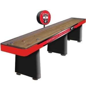   Georgia UGA Bulldogs New Pro 9ft Shuffleboard Table