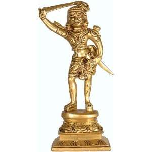  A Marwari Warrior Ramadeva   Brass Sculpture: Home 