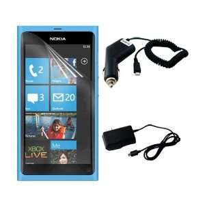 : Premium LCD Clear Screen Protector + Micro USB Car Charger + Micro 