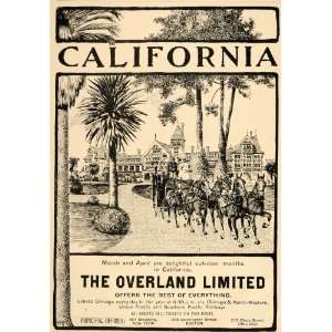   Overland Limited Train Route   Original Print Ad