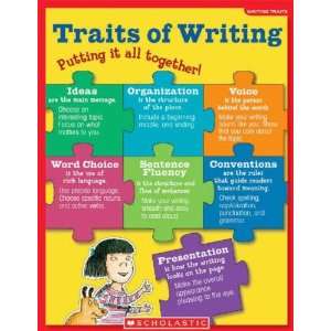  Scholastic Writing Traits Chart Pack: Office Products