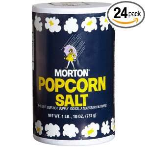 Morton Salt Popcorn Salt, 26 Ounce (Pack of 24)  Grocery 