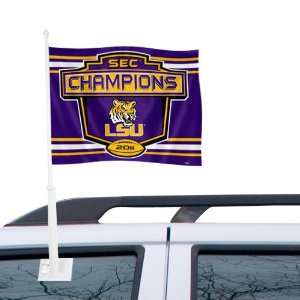 NCAA LSU Tigers 2011 SEC Football Champions Car Flag ():  