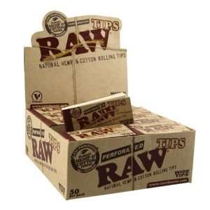    RAW Rolling Paper PERFORATED Tips (10 booklets of 50ct) Baby