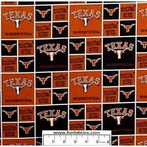  University of Texas Squares Fabric Arts, Crafts & Sewing