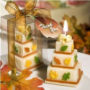  Fall Themed Wedding Cake Candle