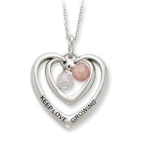   Keep Love Growing Heart Sentimental Expressions Necklace Jewelry