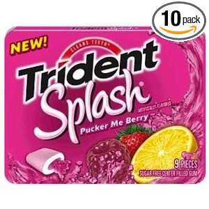Trident Splash Pucker Berry, 9 Count Grocery & Gourmet Food