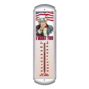   Indoor/Outdoor Thermometer   Uncle Sam Wants You: Patio, Lawn & Garden