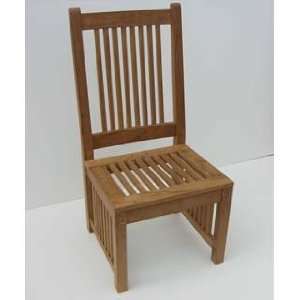  Teak Commercial Mission Style Dining Chair