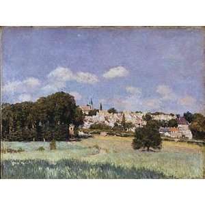  Oil Painting: View of Saint Cloud, Sunshine: Alfred Sisley 