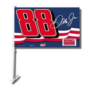 Dale Earnhardt Jr #88 National Guard Set of 2 Double Sided Car Flags 