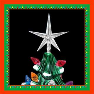 CERAMIC CHRISTMAS TREE LIGHTS 10 TWISTS & LG CLEAR STAR  