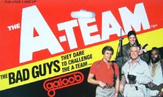 GALOOB THE A TEAM THE BAD GUYS, 1983, MINT ON CARD  