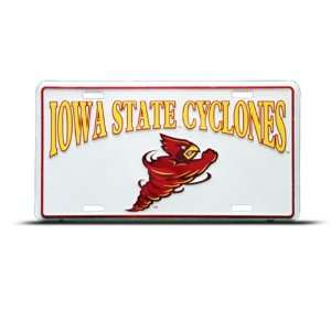  Iowa State Cyclone Metal College License Plate Wall Sign 