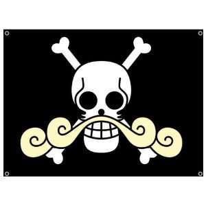  One Piece: Gold Roger Pirates Flag Wall Scrolls: Toys 