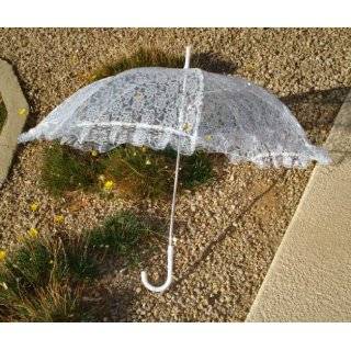   Bridal Shower Wedding White Lace Umbrella Parasol 32 