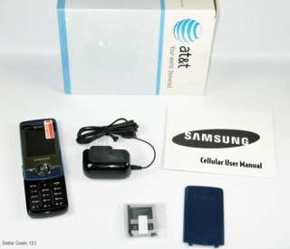 Samsung SGH A777 AT&T BLUE Slider Cell Phone FRB 607375046758  