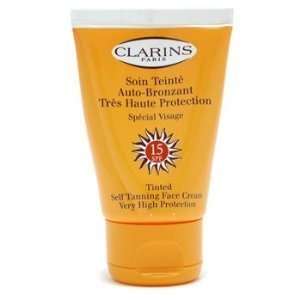 Clarins Tinted Self Tanning Face Cream Tanner Spf15  