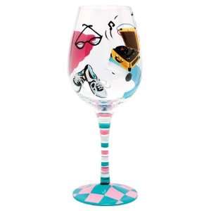  Good Old Days Wine Glass by Lolita