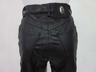 VOTRE NOM JEANS Black Faux Leather Skinny Pants Sz 36  