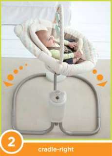 Find whats best for your baby with four different soothing swing 