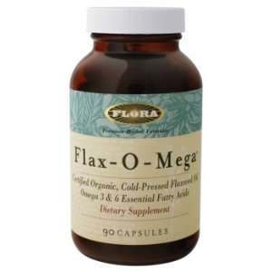  Flora Flax Omega Flax Oil Caps, 90 Count Health 